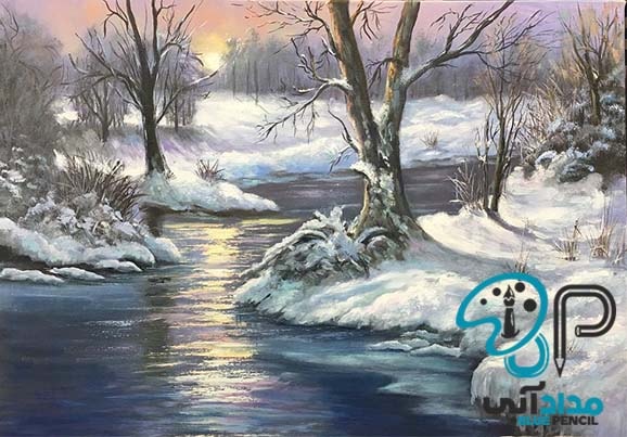 تابلو نقاشی زمستان