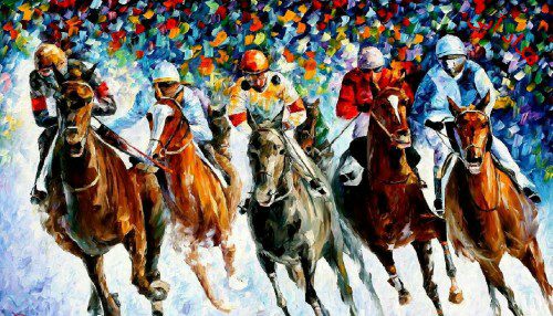 قیمت زیباترین تابلوهای نقاشی رنگ روغن اسب