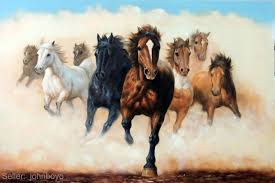 پخش تابلو رنگ روغن اسب