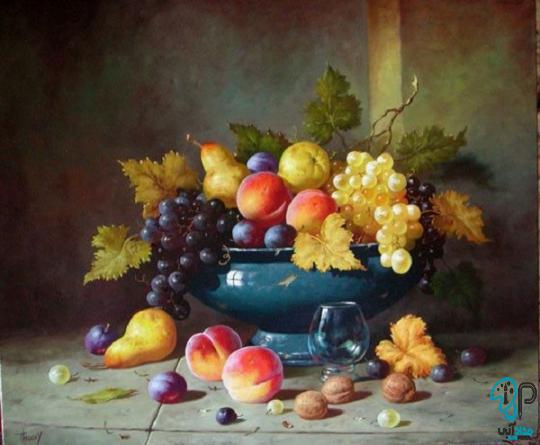 خرید تابلو نقاشی سبد میوه ایرانی