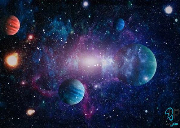 ترکیب رنگی تابلو نقاشی کهکشان