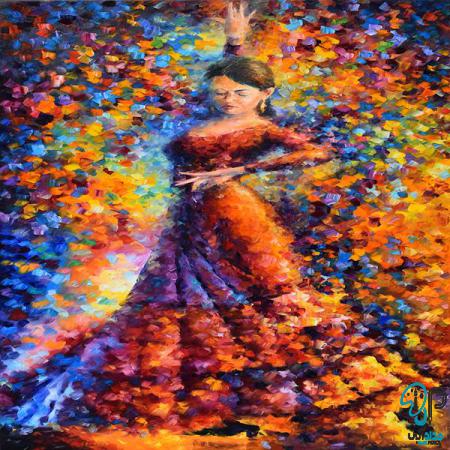 فروش تابلو نقاشی رنگ روغن رقص باله