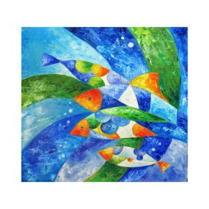 نقاشی رنگ روغن ماهی